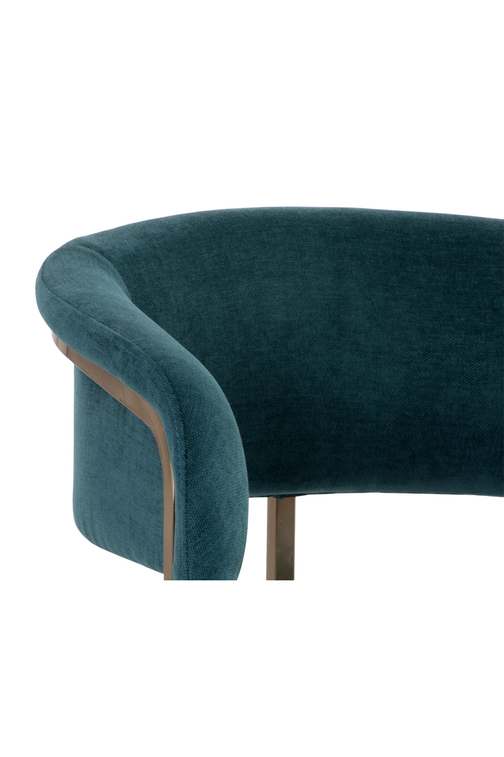   Modern European furniture - Teal Fabric Cantilevered Dining Chair - www.oroa.com | Oroa.com