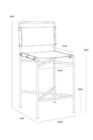   Modern European furniture - Classic Leather Counter Stool - www.oroa.com | Oroa.com