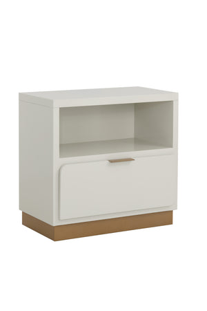   Modern European furniture - Rectangular Cream Bedside Table - www.oroa.com | Oroa.com