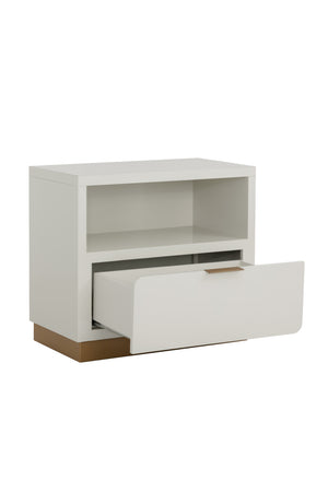   Modern European furniture - Rectangular Cream Bedside Table - www.oroa.com | Oroa.com