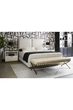   Modern European furniture - Rectangular Cream Bedside Table - www.oroa.com | Oroa.com
