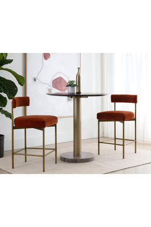   Modern European furniture - Low Back Fabric Counter Stool - www.oroa.com | Oroa.com