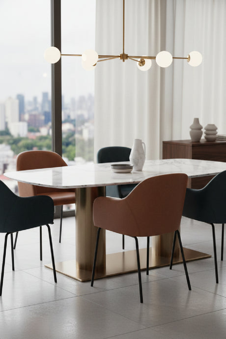   Modern European furniture - Leather Look Dining Armchair - www.oroa.com | Oroa.com