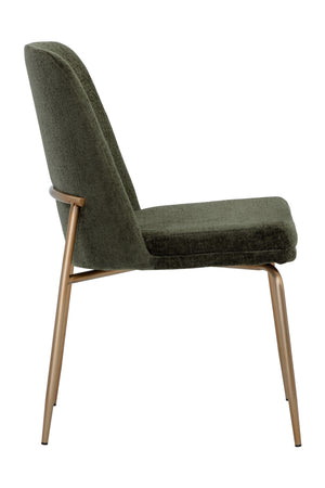   Modern European furniture - Green Fabric Dining Chairs (2) - www.oroa.com | Oroa.com