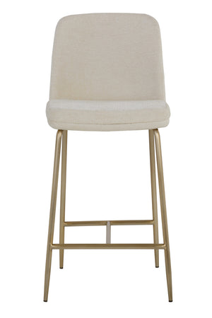   Modern European furniture - Antique Brass Fabric Counter Stool - www.oroa.com | Oroa.com