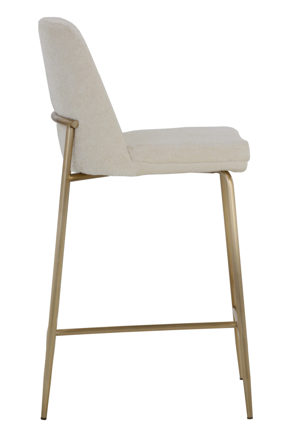   Modern European furniture - Antique Brass Fabric Counter Stool - www.oroa.com | Oroa.com