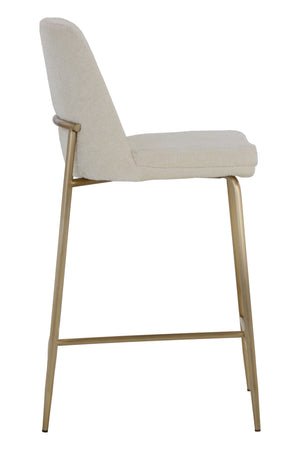   Modern European furniture - Antique Brass Fabric Counter Stool - www.oroa.com | Oroa.com