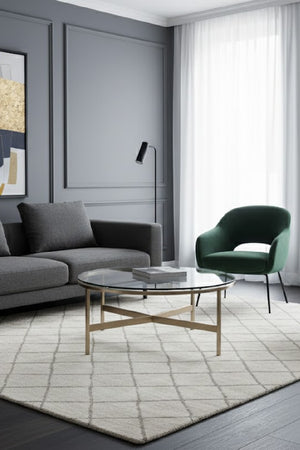   Modern European furniture - Bronze Framed Glass Coffee Table - www.oroa.com | Oroa.com