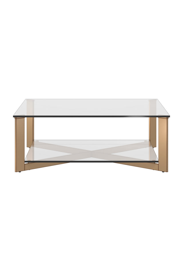 Modern European furniture - Square Glass Coffee Table - www.oroa.com
