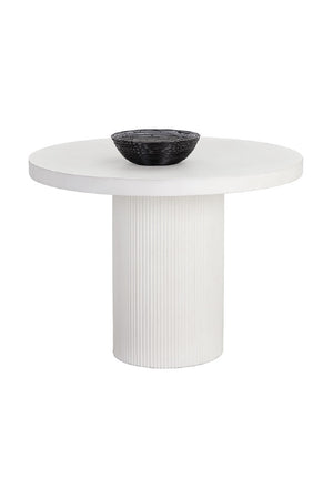   Modern European furniture - White Concrete Indoor/Outdoor Dining Table - www.oroa.com | Oroa.com