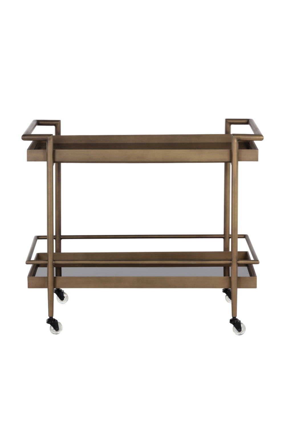   Modern European furniture - Black Glass Shelves Bar Cart - www.oroa.com | Oroa.com