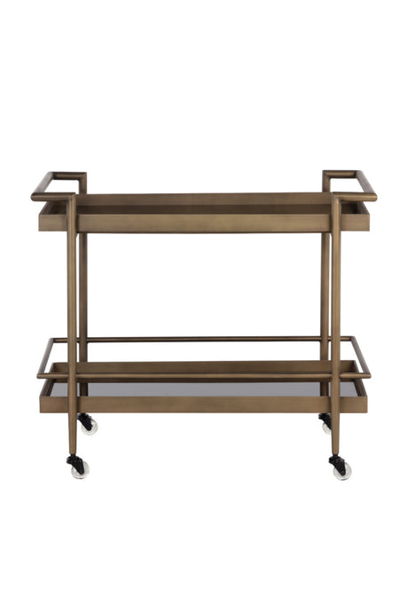   Modern European furniture - Black Glass Shelves Bar Cart - www.oroa.com | Oroa.com