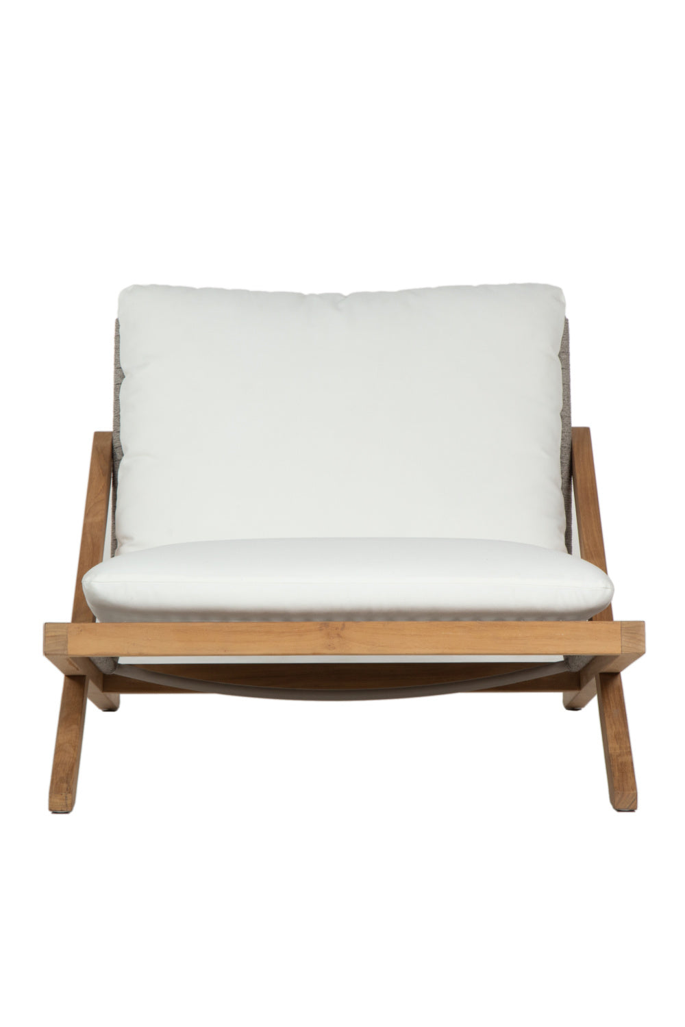   Modern European furniture - Teak Framed Indoor/Outdoor Lounge Chair - www.oroa.com | Oroa.com