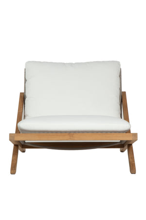   Modern European furniture - Teak Framed Indoor/Outdoor Lounge Chair - www.oroa.com | Oroa.com