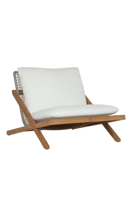   Modern European furniture - Teak Framed Indoor/Outdoor Lounge Chair - www.oroa.com | Oroa.com