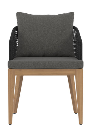   Modern European furniture - Contemporary Indoor/Outdoor Weave & Teak Dining Chair - www.oroa.com | Oroa.com