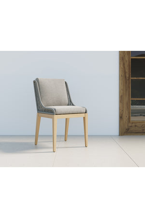   Modern European furniture - Contemporary Indoor/Outdoor Teak & Woven Dining Chair - www.oroa.com | Oroa.com