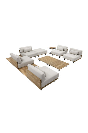   Modern European furniture - C-Shaped Teak Indoor/Outdoor End Table - www.oroa.com | Oroa.com