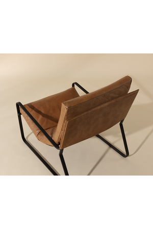   Modern European furniture - Scooped Leather Lounge Chair - www.oroa.com | Oroa.com