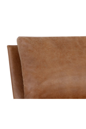   Modern European furniture - Scooped Leather Lounge Chair - www.oroa.com | Oroa.com
