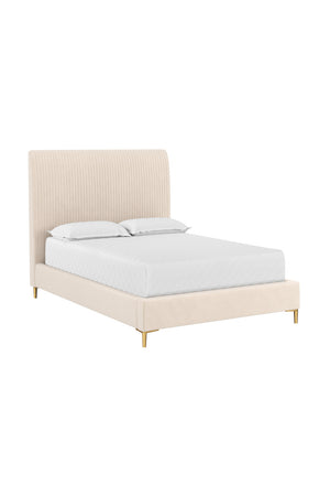   Modern European furniture - Cream Tufted Bed - www.oroa.com | Oroa.com