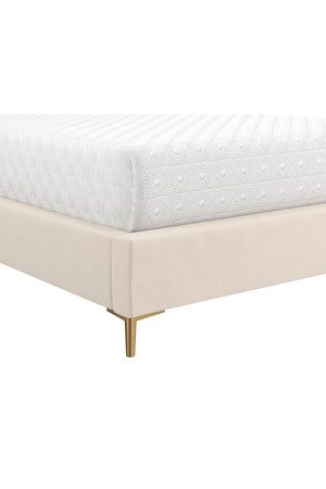   Modern European furniture - Cream Tufted Bed - www.oroa.com | Oroa.com