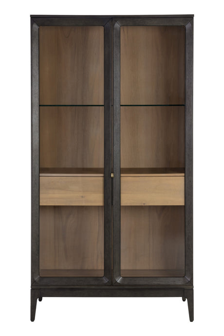   Modern European furniture - Brown Acacia 2-Door Display Cabinet - www.oroa.com | Oroa.com