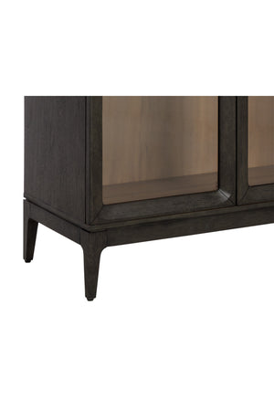   Modern European furniture - Brown Acacia 2-Door Display Cabinet - www.oroa.com | Oroa.com