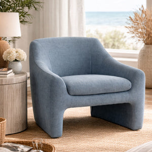   Modern European furniture - Mid-Century Blue Lounge Chair - www.oroa.com | Oroa.com