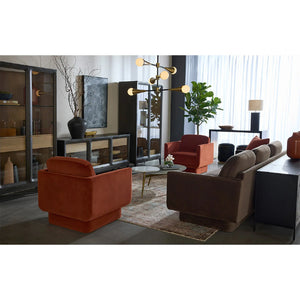   Modern European furniture - Oval Antique Brass Coffee Table - www.oroa.com | Oroa.com