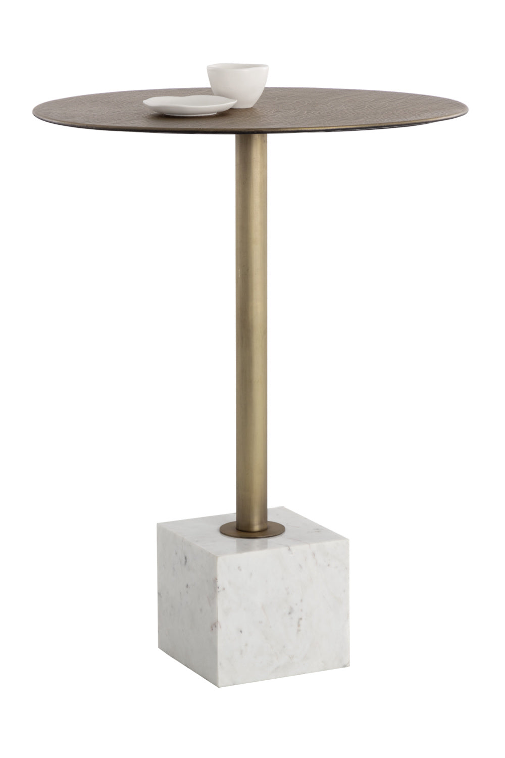   Modern European furniture - Marble Round Bar Table - www.oroa.com | Oroa.com