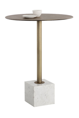   Modern European furniture - Marble Round Bar Table - www.oroa.com | Oroa.com
