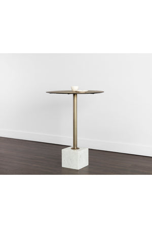   Modern European furniture - Marble Round Bar Table - www.oroa.com | Oroa.com