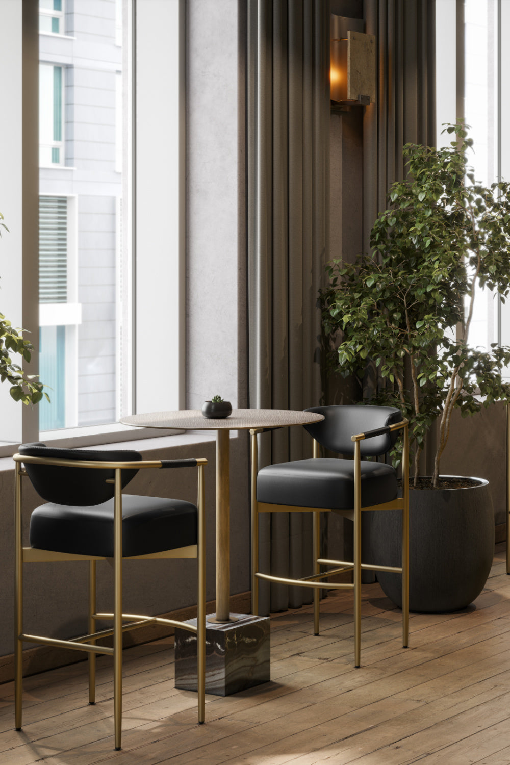   Modern European furniture - Marble Round Bar Table - www.oroa.com | Oroa.com