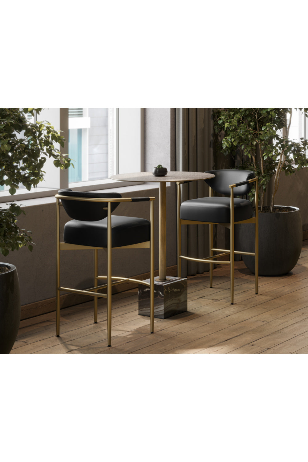   Modern European furniture - Marble Round Bar Table - www.oroa.com | Oroa.com