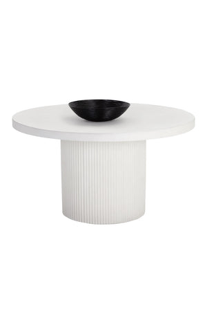   Modern European furniture - White Concrete Indoor/Outdoor Dining Table - www.oroa.com | Oroa.com