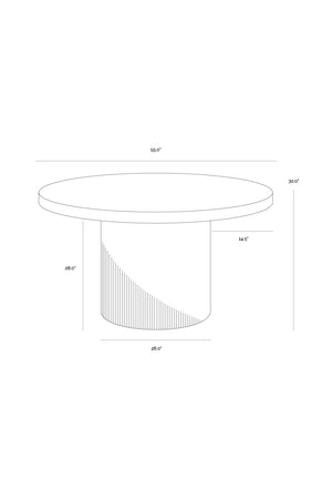   Modern European furniture - White Concrete Indoor/Outdoor Dining Table - www.oroa.com | Oroa.com