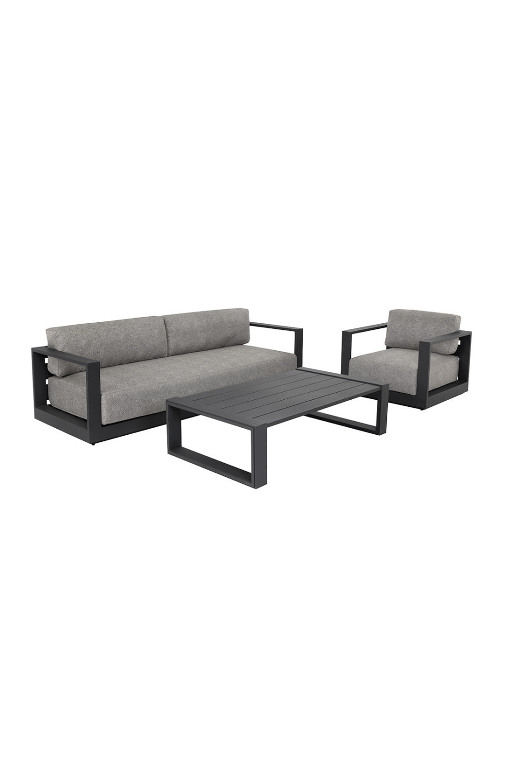   Modern European furniture - Gray Padded Outdoor Sofa - www.oroa.com | Oroa.com