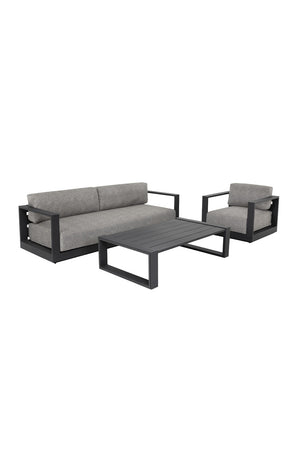   Modern European furniture - Gray Padded Outdoor Sofa - www.oroa.com | Oroa.com