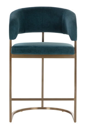   Modern European furniture - Blue Cantilevered Counter Stool - www.oroa.com | Oroa.com