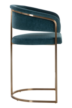   Modern European furniture - Blue Cantilevered Counter Stool - www.oroa.com | Oroa.com