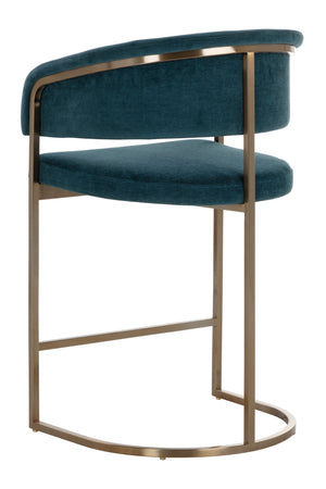   Modern European furniture - Blue Cantilevered Counter Stool - www.oroa.com | Oroa.com
