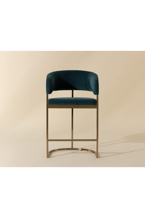   Modern European furniture - Blue Cantilevered Counter Stool - www.oroa.com | Oroa.com