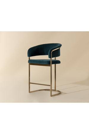   Modern European furniture - Blue Cantilevered Counter Stool - www.oroa.com | Oroa.com