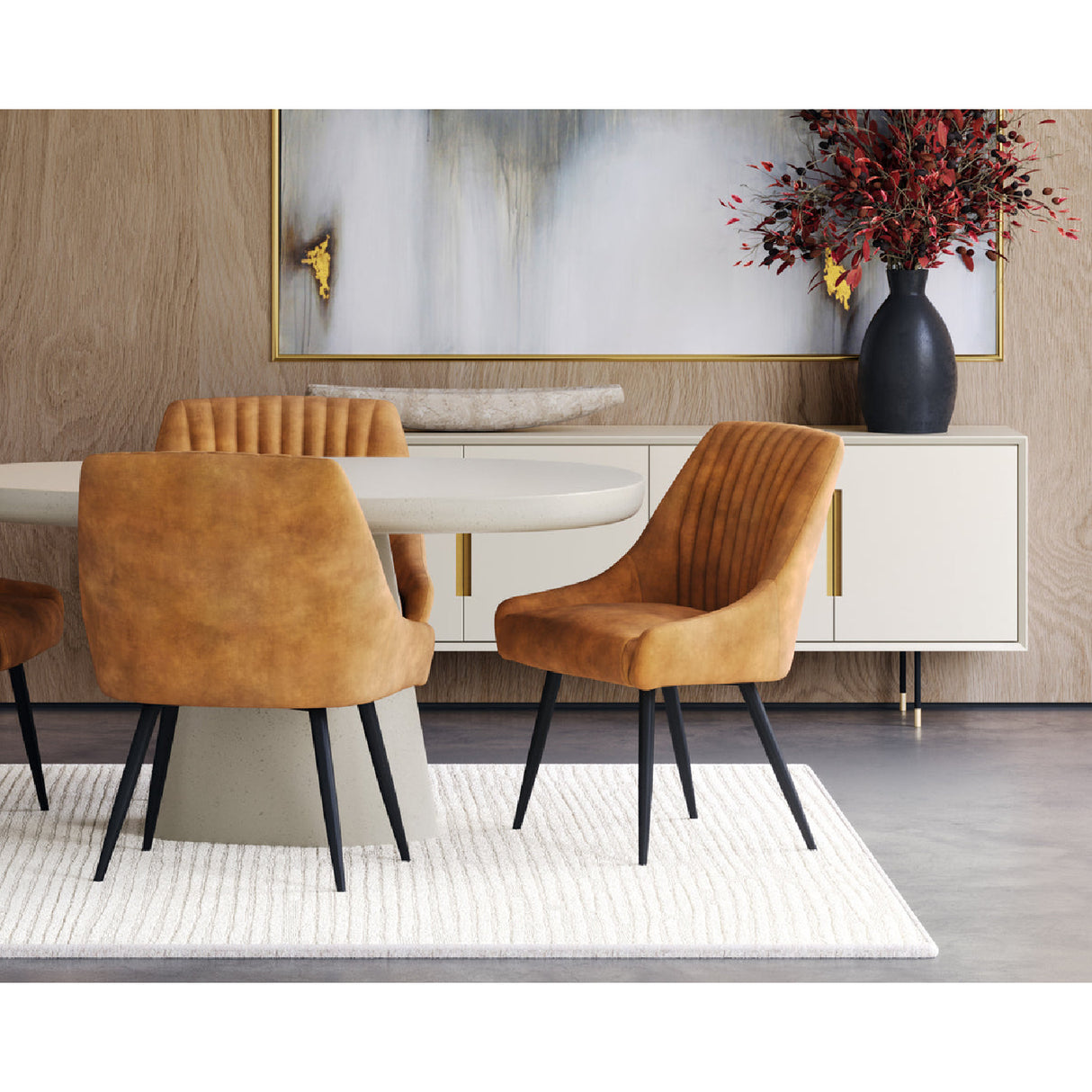   Modern European furniture - 4-Door Cream Modern Sideboard - www.oroa.com | Oroa.com