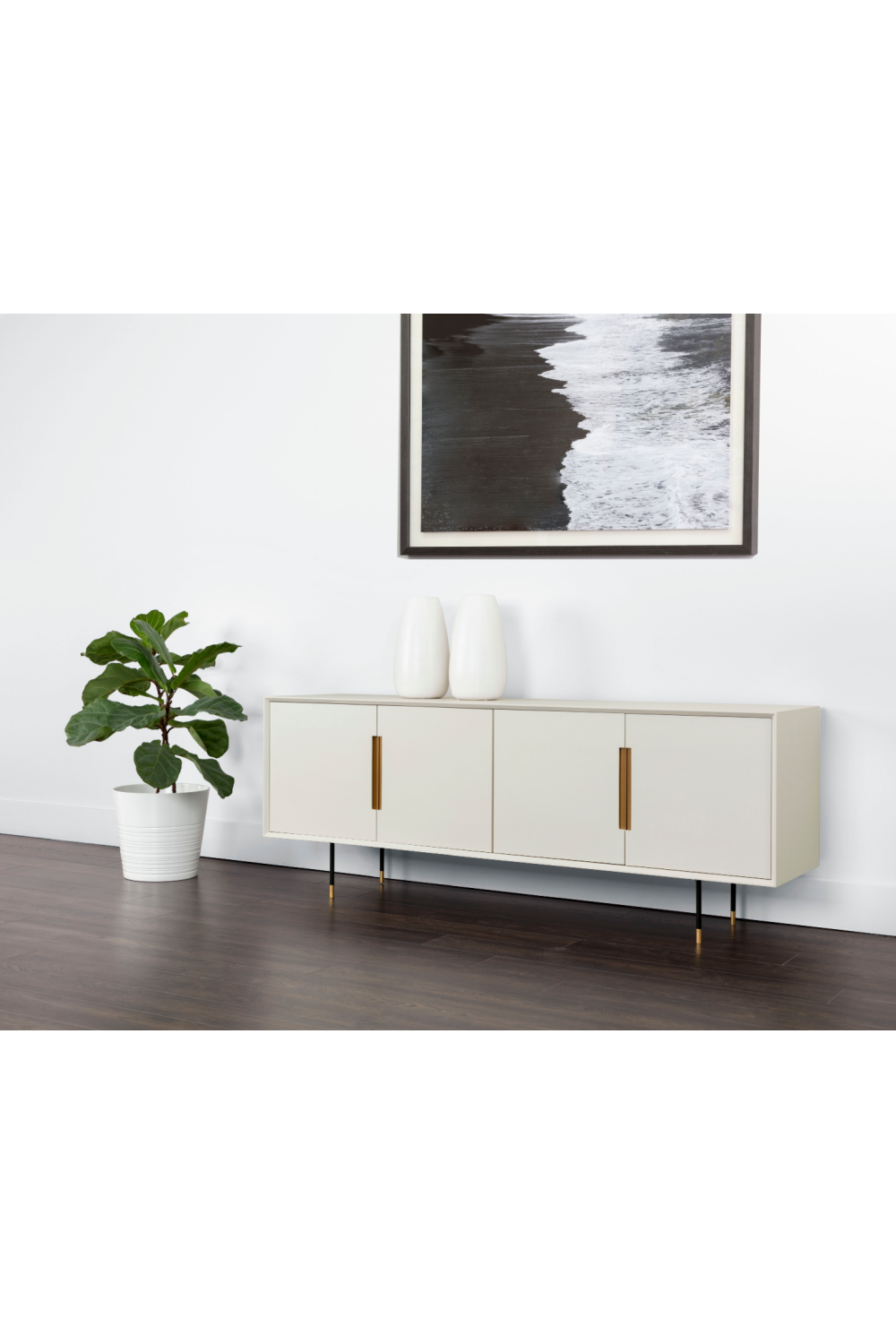   Modern European furniture - 4-Door Cream Modern Sideboard - www.oroa.com | Oroa.com