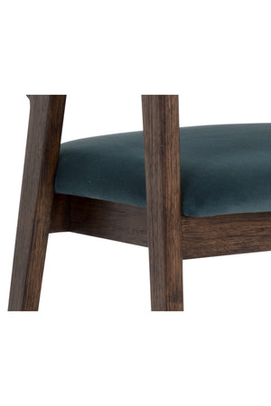   Modern European furniture - Smoked Acacia Frame Dining Chair - www.oroa.com | Oroa.com