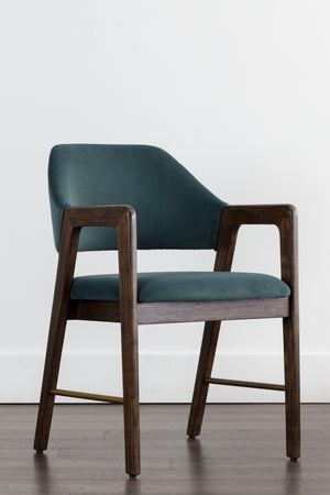   Modern European furniture - Smoked Acacia Frame Dining Chair - www.oroa.com | Oroa.com