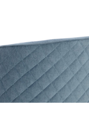   Modern European furniture - Diamond-Stitched Blue Counter Stool - www.oroa.com | Oroa.com