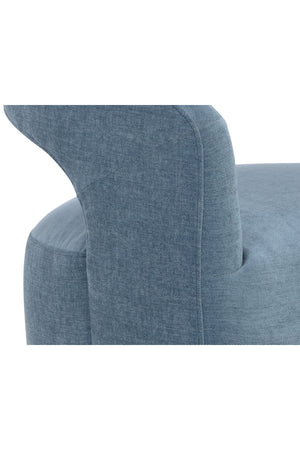   Modern European furniture - Blue Wheeled Dining Armchair - www.oroa.com | Oroa.com
